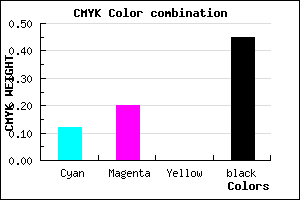 #7A6F8B color CMYK mixer