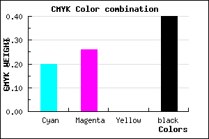 #7A7098 color CMYK mixer