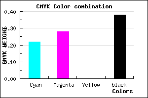 #7A719D color CMYK mixer