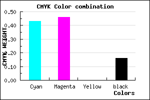 #7A73D5 color CMYK mixer