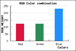 rgb background color #7A7AE6 mixer