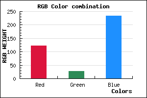 rgb background color #7A1BE9 mixer