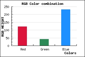 rgb background color #7A2AE8 mixer