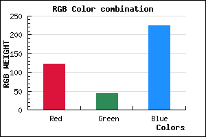 rgb background color #7A2BE1 mixer