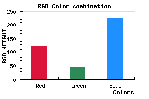 rgb background color #7A2BE3 mixer