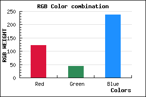 rgb background color #7A2BED mixer