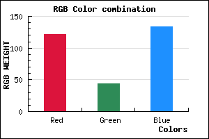 rgb background color #7A2C86 mixer