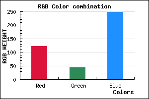 rgb background color #7A2CF8 mixer