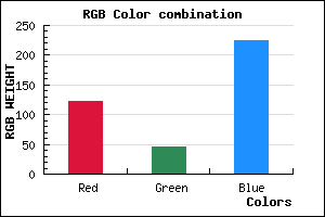 rgb background color #7A2EE0 mixer