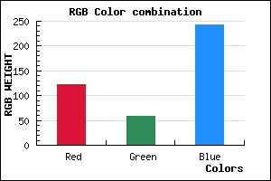 rgb background color #7A3BF3 mixer