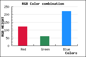 rgb background color #7A3DDC mixer