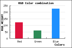 rgb background color #7A3DE3 mixer