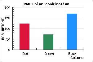 rgb background color #7A48AA mixer