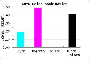 #7A4D97 color CMYK mixer