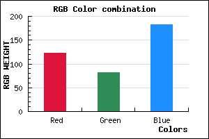 rgb background color #7A52B6 mixer