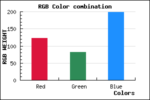 rgb background color #7A52C6 mixer
