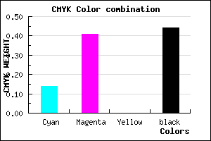 #7A548E color CMYK mixer