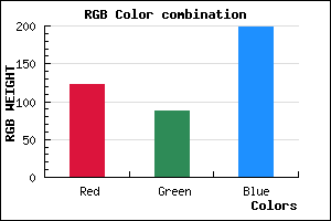 rgb background color #7A57C6 mixer