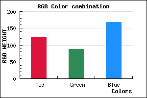 rgb background color #7A58A8 mixer