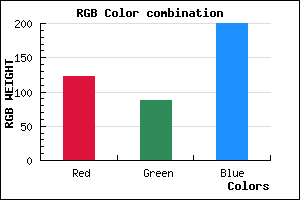 rgb background color #7A58C8 mixer