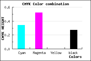 #7A59B9 color CMYK mixer