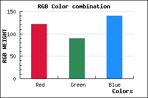 rgb background color #7A5A8C mixer
