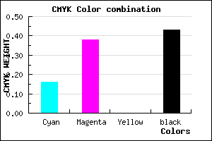 #7A5A91 color CMYK mixer