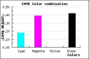 #7A5B95 color CMYK mixer