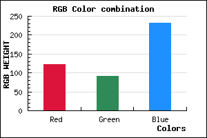 rgb background color #7A5BE7 mixer