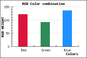 rgb background color #7A5C88 mixer