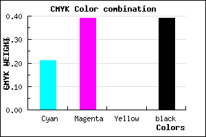 #7A5F9B color CMYK mixer