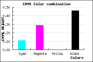 #7A6189 color CMYK mixer