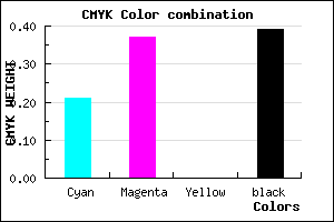 #7A619B color CMYK mixer