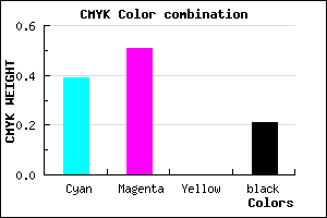 #7A63C9 color CMYK mixer