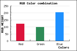 rgb background color #7A63CD mixer
