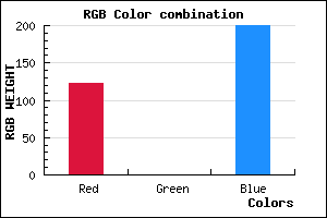 rgb background color #7B00C8 mixer