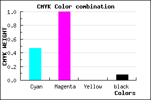 #7B00EA color CMYK mixer