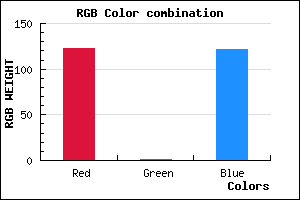 rgb background color #7B0179 mixer