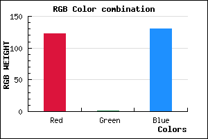 rgb background color #7B0182 mixer