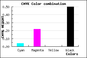 #7B6480 color CMYK mixer