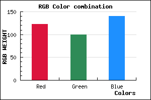 rgb background color #7B648C mixer