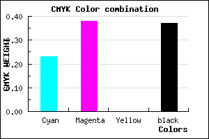#7B64A0 color CMYK mixer
