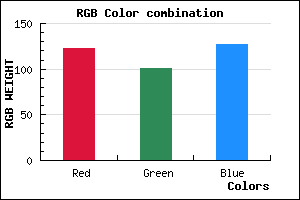 rgb background color #7B657F mixer