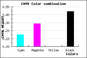 #7B6690 color CMYK mixer