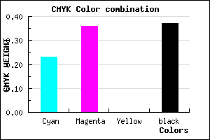 #7B66A0 color CMYK mixer