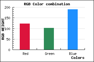 rgb background color #7B66BE mixer