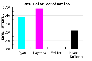 #7B66C6 color CMYK mixer
