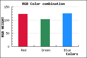 rgb background color #7B677D mixer