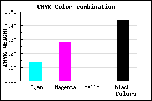 #7B678F color CMYK mixer