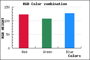 rgb background color #7B6B7F mixer